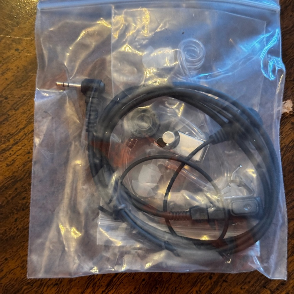 Black Audio Cable with Accessories